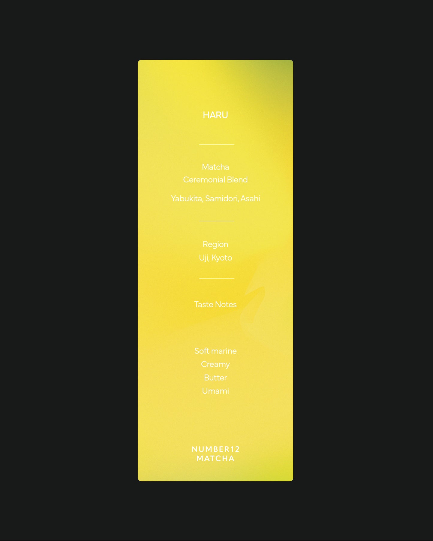 HARU CEREMONIAL GRADE BLENDED MATCHA 30g